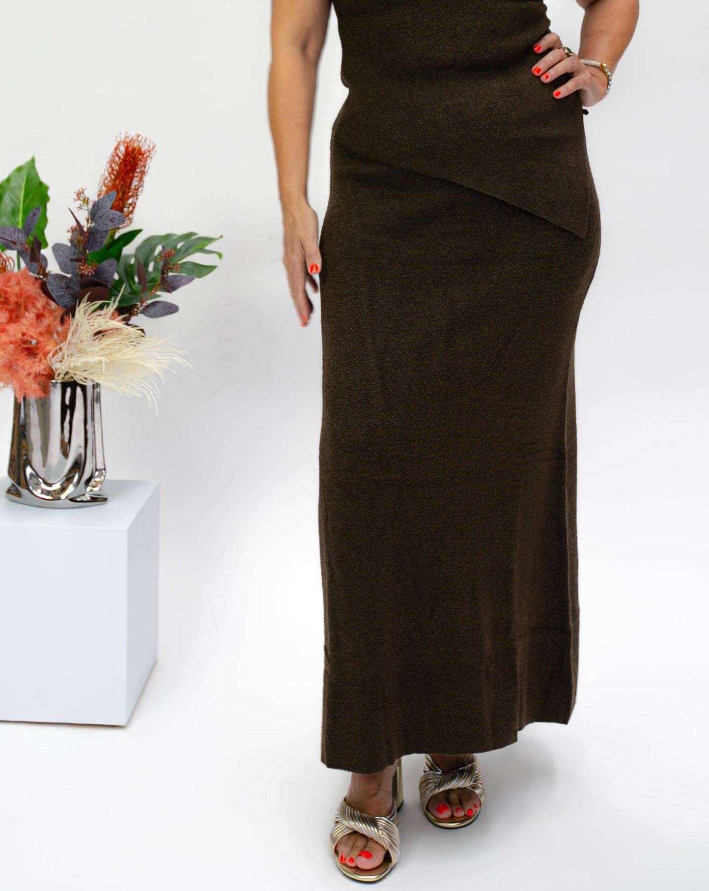 Cocoa Knit Maxi Skirt